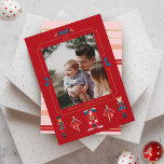 Fa La Christmas Nutcracker Ballet Dancer Feiertagskarte<br><div class="desc">Senden Sie diese wunderschöne, skurrile und magische Weihnachtsfotokarte an Ihre Freunde und Familie in dieser Feriensaison. Wir haben alle Illustrationen handgemalt, die Sie in dieser Urlaubskarte sehen. In unserem Design finden Sie einen vollständigen Foto-Platzhalter mit unseren wunderschönen Abbildungen, die das Foto umrahmen. Nutcracker, Muskelkater, Nussknacker Balletttänzer, heilige, rote Festhäuser werden...</div>