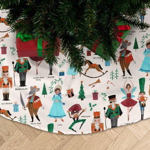 Fa La Christmas Nutcracker Ballet Dancer Polyester Weihnachtsbaumdecke