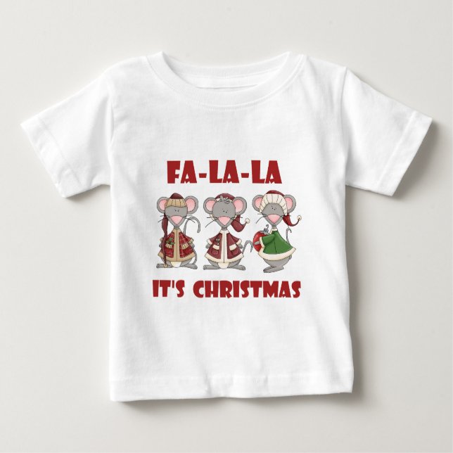 Fa La Christmas T - Shirt und Geschenke (Vorderseite)