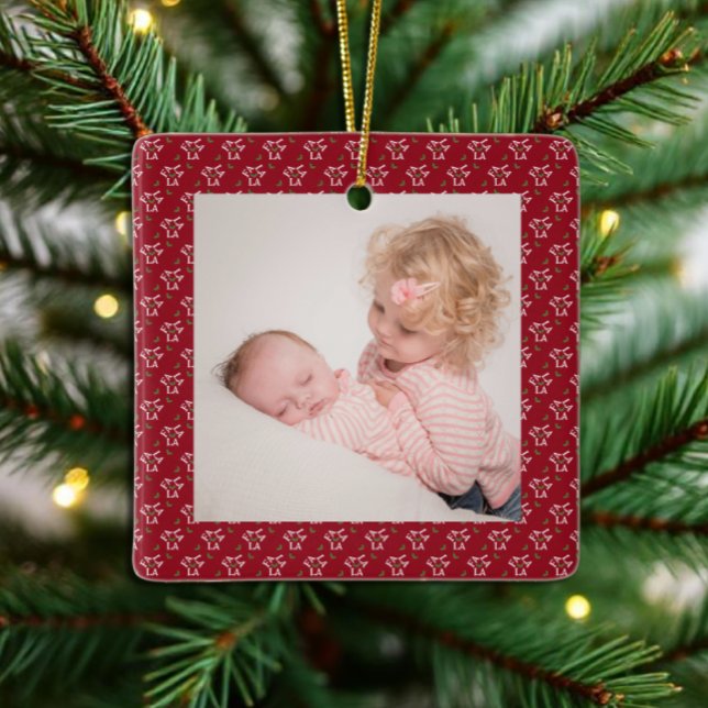 Fa La Festive Holly Weihnachten Keramikornament (Von Creator hochgeladen)