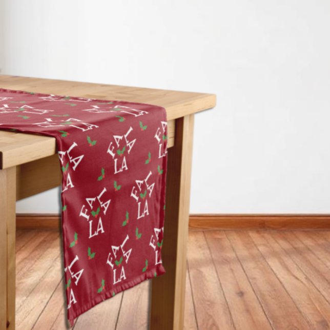 Fa La Festive Holly Weihnachten Kurzer Tischläufer (Von Creator hochgeladen)
