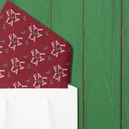 Fa La Festive Holly Weihnachten Seidenpapier