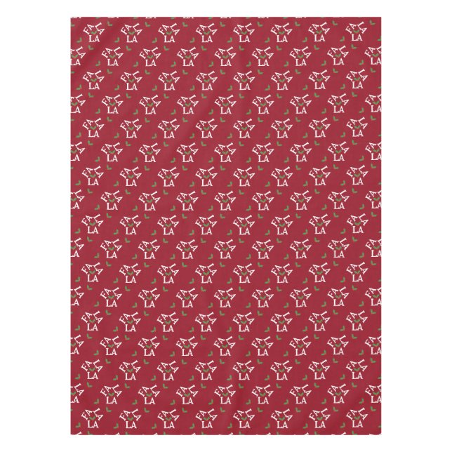 Fa La Festive Holly Weihnachten Tischdecke (Vorderseite)