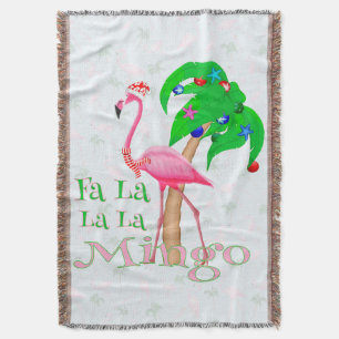 Fa La Flamingo Xmas Decke