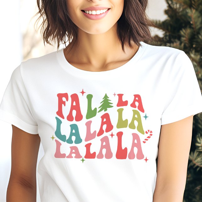 Fa La Fun Festliche Weihnachten Tri-Blend Shirt (Von Creator hochgeladen)