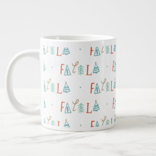 Fa La Funny Christmas Tree Holiday Jumbo-Tasse
