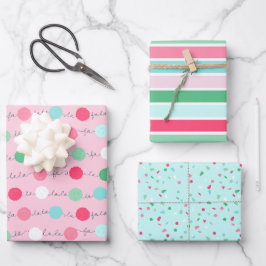 Fa La Garland Weihnachtswrapping Paper - Trial 1 Geschenkpapier Set