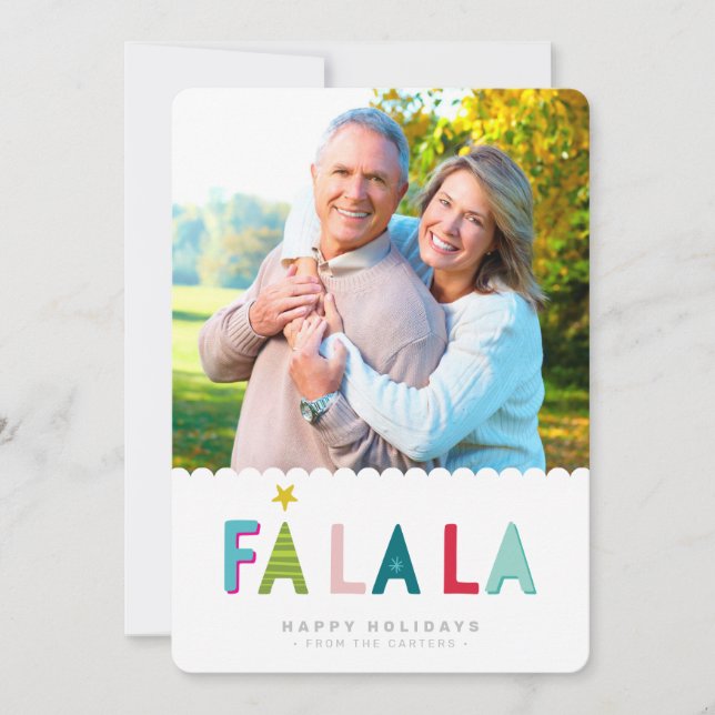 FA LA HOLIDAY FOTO kühne, farbenfrohe Töne Ankündigung (Vorderseite)