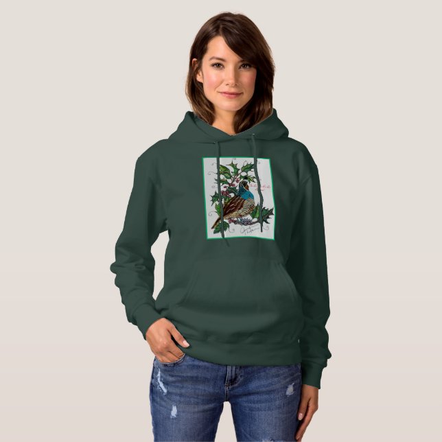 Fa-La-La Christmas Quail Sweatshirt (Vorne ganz)