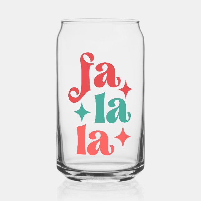 Fa La La - Design für Feiertage Dosenglas (Vorderseite)