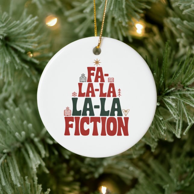 Fa-la-la Fiction Festive Tree Keepsake Keramik Ornament (Baum)