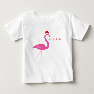 Fa la la Flamingo Holiday Baby Dress T-shirt