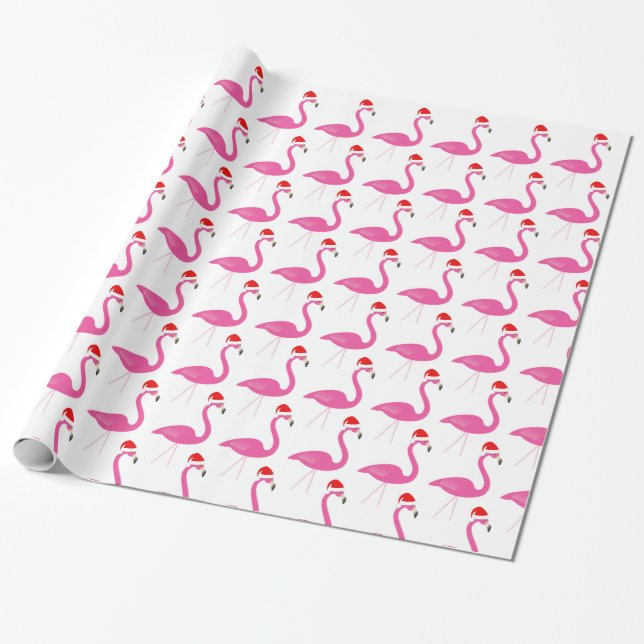 Fa la la Flamingo Holiday Wrapping Paper Geschenkpapier (Ungerollt)