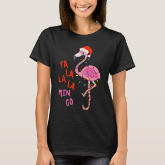 Fa La La Flamingo Weihnachten T-Shirt