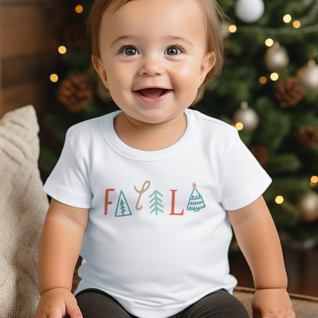 Fa La La Funny Christmas Tree Holiday Kleinkind T-shirt (Fa La La Funny Christmas Tree Holiday Toddler T-shirt)