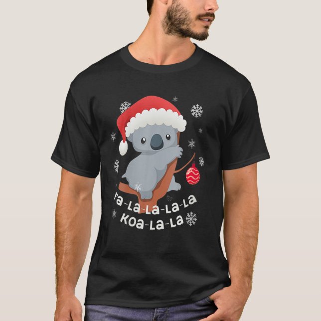 Fa-La-La Koala-La-La Cute Koala Bear Australian Ch T-Shirt (Vorderseite)
