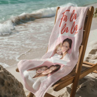 Fa La La La Blush Pink Weihnachts-Foto
