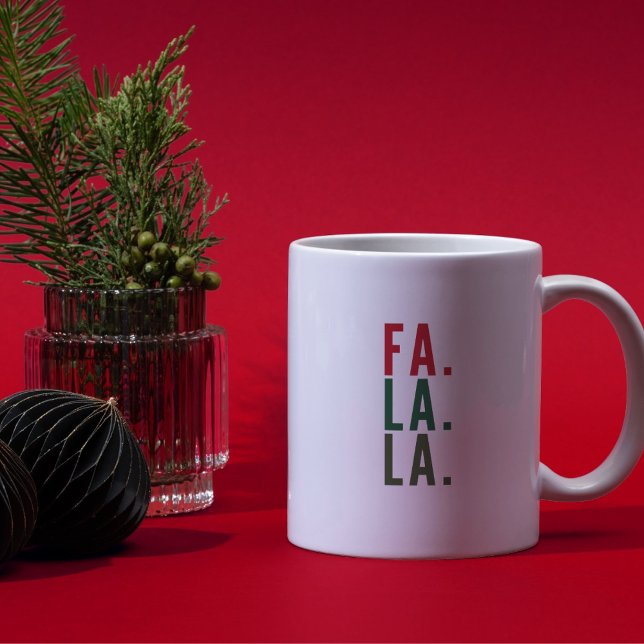 Fa La La La, Festlicher Trinkbehälter Kaffeetasse (Von Creator hochgeladen)