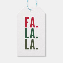 Fa La La La, fröhliche Holiday Labels