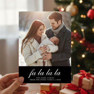 Fa La La La Fun Familienweihnachtskarte Feiertagskarte