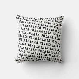 Fa La La La La Chic Farmhouse Reversable Christmas Kissen