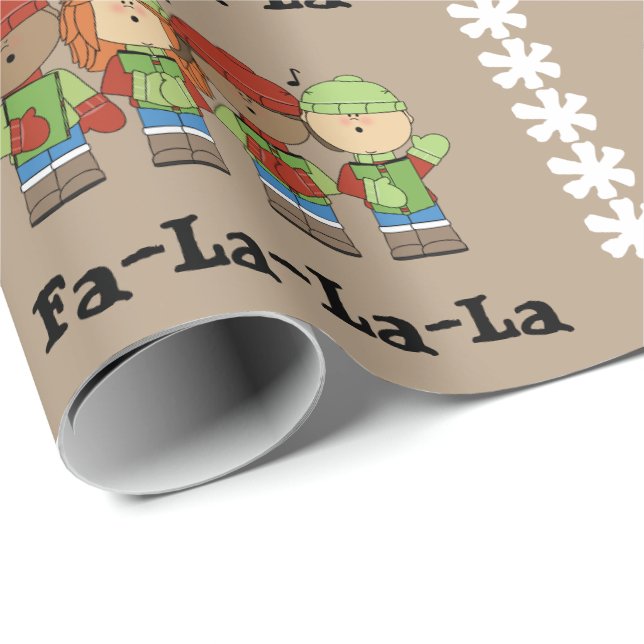 Fa-La-La-La-La Geschenkpapier (Rolleneckpunkt)