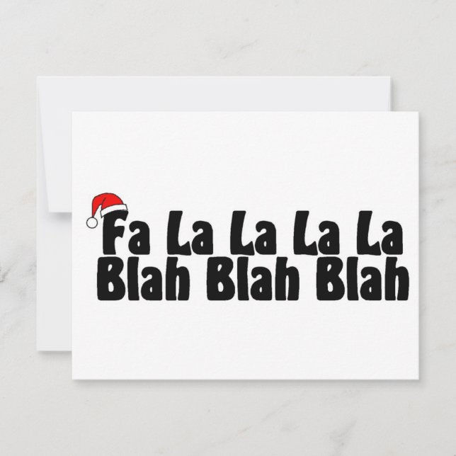 Fa La La La La La Blah Blah Blah (Vorderseite)