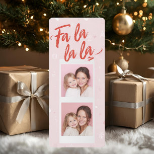 Fa La La La La La Blush Pink Modernes Weihnachts