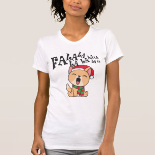 Fa La La La La La La Christmas Dog singen SHIRT