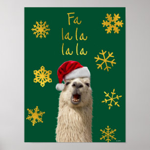 Fa La La La La Llama Poster