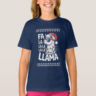 Fa La La La Lama Hässliches Weihnachtshemd  T-Shirt