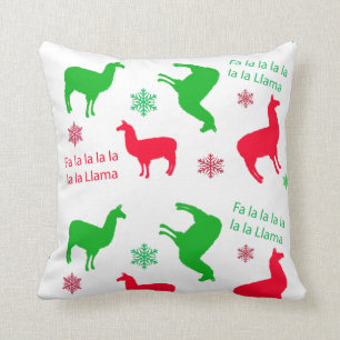 Fa la la la Lama Weihnachtsfeiertage Festlich Kissen