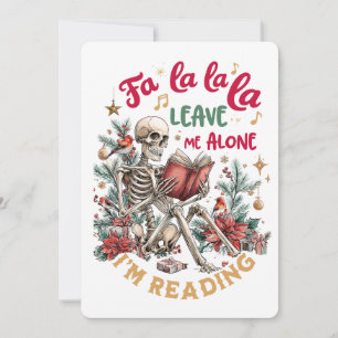 Fa La La La Lass Mich In Ruhe, Ich Lese Gerade Feiertagskarte