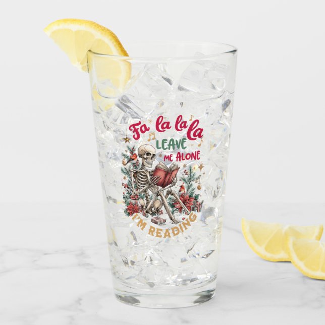 Fa La La La Leave Me Alone I'm Reading  Glas (Vorderseite Ice)