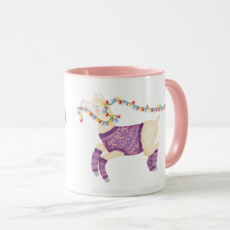 Fa-la-la-la-llama cute Christmas mug Tasse