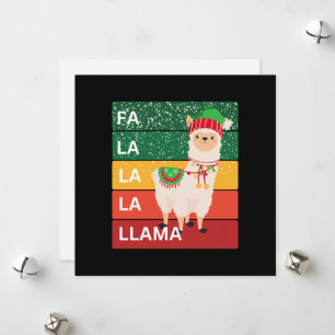 FA LA LA LA LLAMA FEIERTAGSKARTE