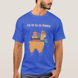 Fa la la la llama Ferien/Weihnachten T - Shirt