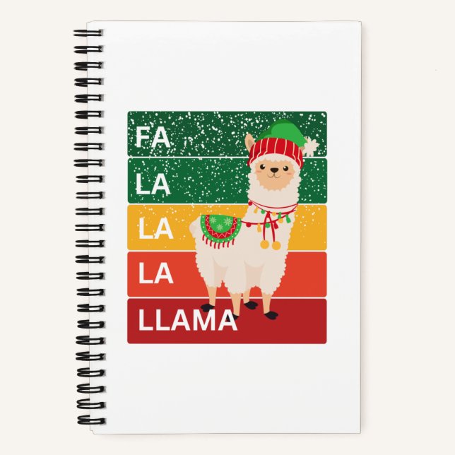 FA LA LA LA LLAMA NOTIZBUCH (Vorderseite)