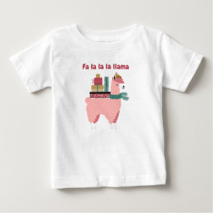 Fa la la la llama Urlaub Baby-Shirt Baby T-shirt