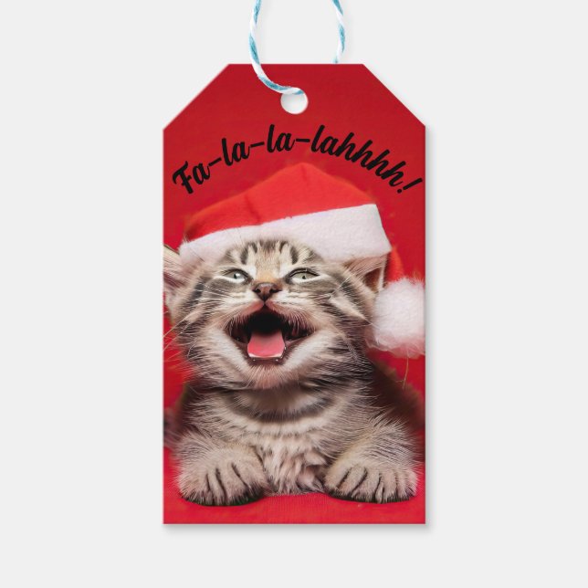 Fa-la-la-lalahhhh! Geschenkanhänger (Vorderseite)
