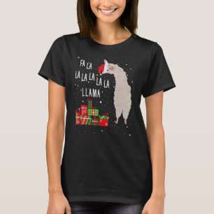 Fa La La Lama Lama Weihnachten Frauen Männer Kin T-Shirt