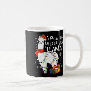 Fa La La Lama Weihnachten Lustiges Llama Liebhaber Kaffeetasse