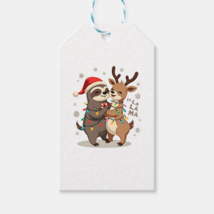 Fa La La Lama Weihnachtsbeleuchtung Faultier Reit Geschenkanhänger