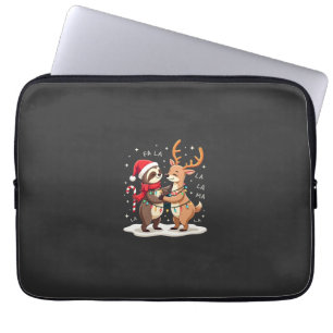 Fa La La Lama Weihnachtsbeleuchtung Faultier Reitl Laptopschutzhülle