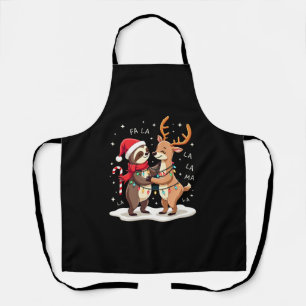 Fa La La Lama Weihnachtsbeleuchtung Faultier Reitl Schürze