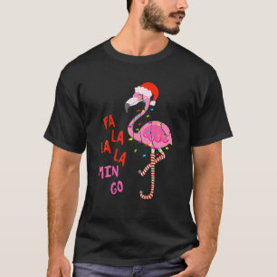 Fa La La Mingo Flamingo Für Weihnachten Weihnacht T-Shirt