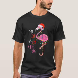 Fa La La Mingo Flamingo Für Weihnachten Weihnachte T-Shirt