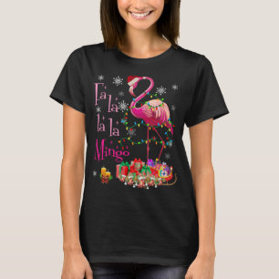 Fa La La Mingo Flamingo für Weihnachten Weihnachte T-Shirt