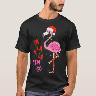 Fa La La Mingo Flamingo Für Weihnachten Weihnachte T-Shirt