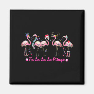 Fa La La Mingo Flamingo Weihnachtsbaumlichter Troc Magnet
